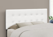 Load image into Gallery viewer, Full Size Headboard Only Upholstered Leather Look - White
