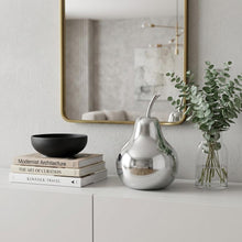 Load image into Gallery viewer, Buffed Decorative Pear Tabletop Sculpture (354643) - Silver

