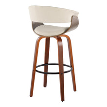 Load image into Gallery viewer, Vintage Mod - Mid Century Modern Fixed Height Barstool With Swivel &amp; Round Footrest (Set of 2)
