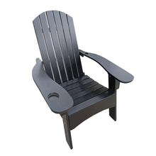 Load image into Gallery viewer, Outdoor Or Indoor Wood Adirondack Chair With An Hole To Hold Umbrella, On The Arm
