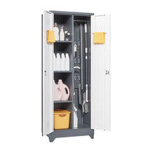 Load image into Gallery viewer, Lockers With Locking Doors, Adjustable Shelves, High Broom Tool Storage Cabinet
