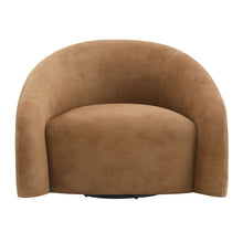 Load image into Gallery viewer, Zoey - Accent Chair With Swivel - Chocolate Suede
