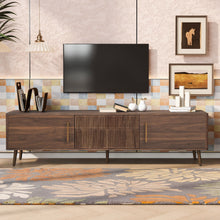 Load image into Gallery viewer, TV Stand With 2 Drawers, Media Console Table For TVs Up To 80'' For Living Room - Walnut
