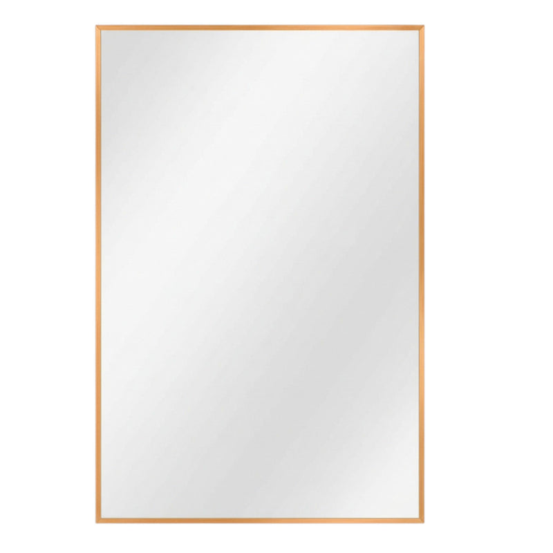 38" Metal Framed Bathroom Vanity Mirror - Gold