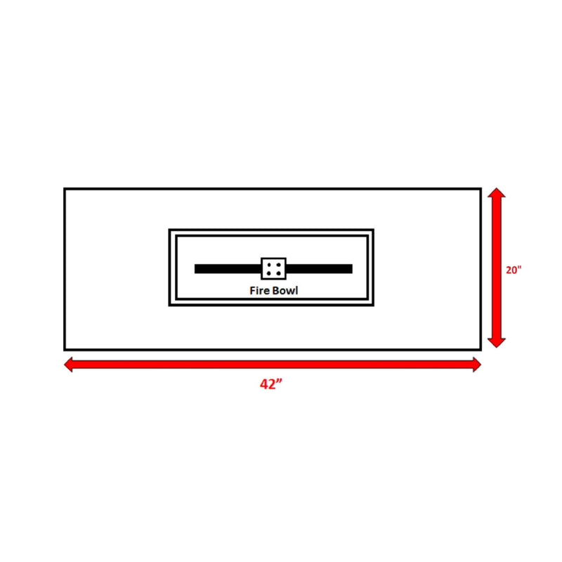 Reinforced - Propane Outdoor Fire Pit Table