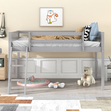 Load image into Gallery viewer, Low Loft Bed With Adjustable Ladder
