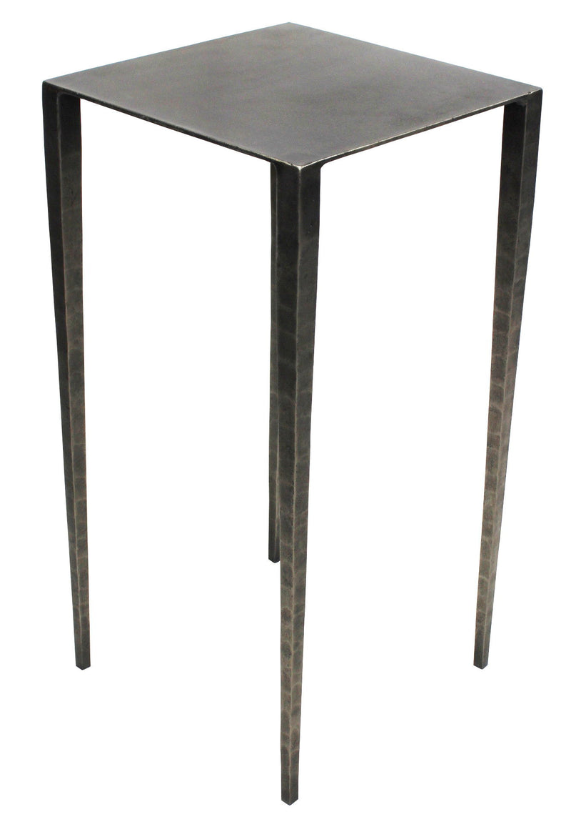 Iron Square End Table - Nickel