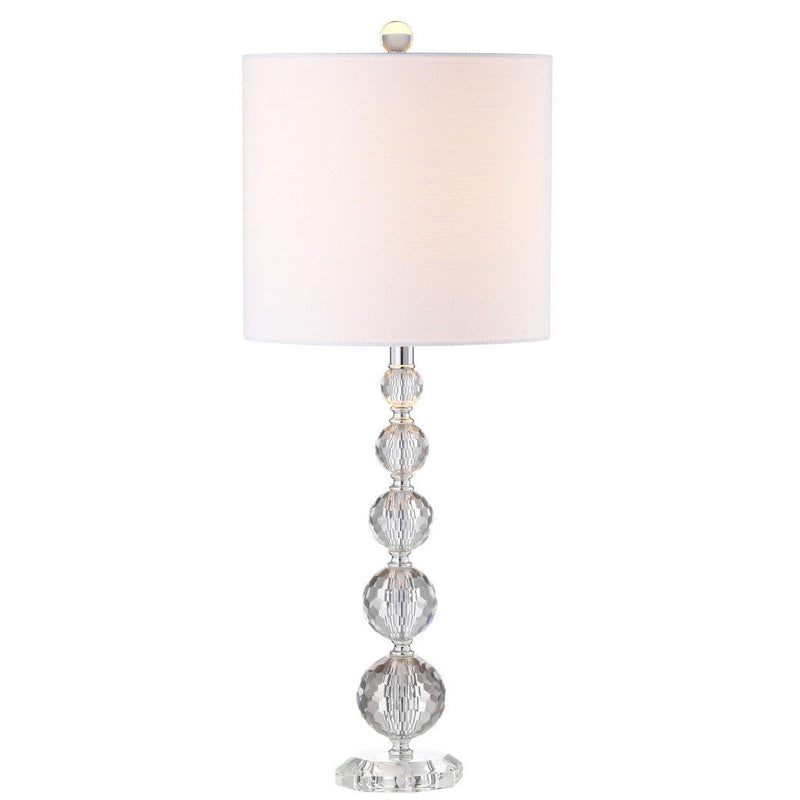 27" Table Lamps With Drum Shades (Set of 2) - Clear