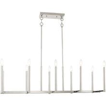 Load image into Gallery viewer, 18'' Ten Light Dimmable Chandelier With Shades - Nickel
