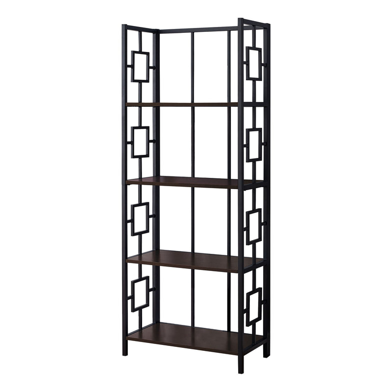Geometric Bookcase - Espresso