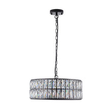 Load image into Gallery viewer, Six Light Metal Chandelier With Shades - Black
