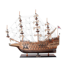 Load image into Gallery viewer, Sovereign of the Seas Hand Painted Boat Sculpture - Brown
