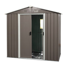 Load image into Gallery viewer, 88.98" Outdoor Metal Storage Shed With Window
