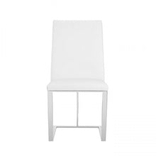 Load image into Gallery viewer, Modern Upholstered Faux Leather Dining Side Chair - White
