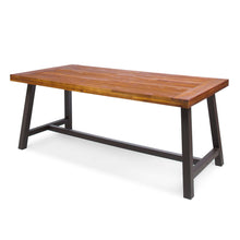 Load image into Gallery viewer, Outdoor Sandblast Finish Acacia Wood Dining Table
