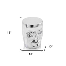 Load image into Gallery viewer, Aluminum Faces Round End Table - Silver
