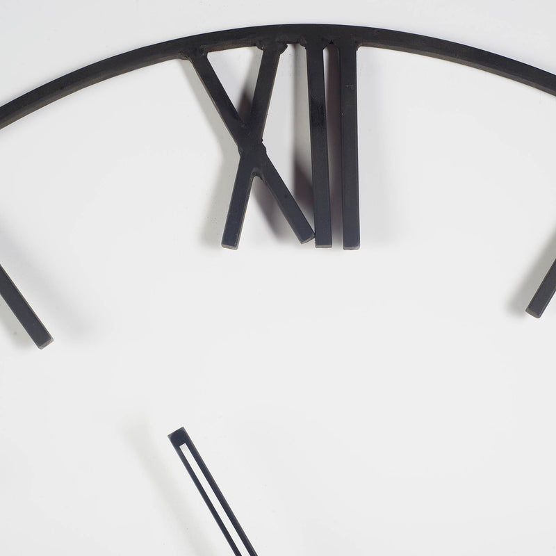 Circle Skeleton Wall Clock (376237) - Black