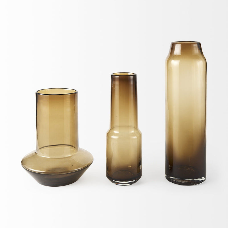 Abstract Cylinder Table Vase (397582) - Gold