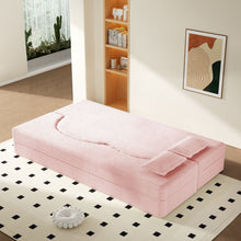 Load image into Gallery viewer, Modern Floor Sofa With 2 Pillows, Convertible Twin Size Folding Mattress For Living Room
