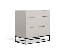 Load image into Gallery viewer, Manufactured Wood Three Drawer Chest - Gray
