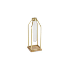 Load image into Gallery viewer, Test Tube Table Vase - Gold / Gold / Natural
