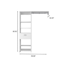 Load image into Gallery viewer, 59" Manufactured Wood Closet System - White
