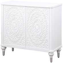 Load image into Gallery viewer, Angus - 2 Door Mandala Accent Cabinet - White
