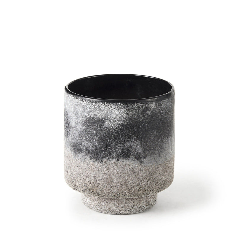 Abstract Cylinder Table Vase (397590) - Brown / Black