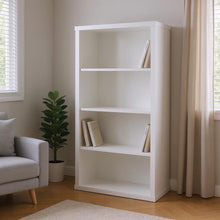 Load image into Gallery viewer, Adjustable Four Tier Bookcase (333357) - White

