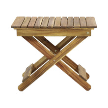 Load image into Gallery viewer, Outdoor Folding Wooden Side Table

