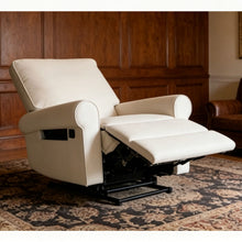 Load image into Gallery viewer, Manual Button Armchair Sofa With 360 Degree Rotation - White
