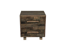 Load image into Gallery viewer, 26" Solid Wood Two Drawer Nightstand - Brown
