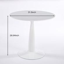 Load image into Gallery viewer, Pedestal Table, Round For Kitchen - White
