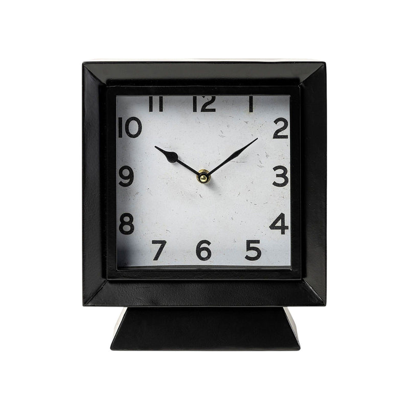 Fabric Table Clock - Black