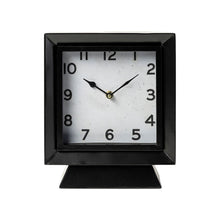 Load image into Gallery viewer, Fabric Table Clock - Black
