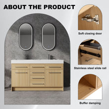 Load image into Gallery viewer, Freestanding Bathroom Vanity With Resin Sink, Soft-Closing Doors And Drawers
