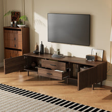 Load image into Gallery viewer, TV Stand For TVs Up To 80", Media Entertainment Center With Ample Storage - Dark Brown
