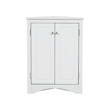 Load image into Gallery viewer, Triangle Bathroom Storage Cabinet With Adjustable Shelves, Freestanding Floor Cabinet For Home Kitchen
