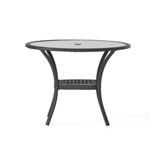 Load image into Gallery viewer, Bistro Table With Iron Frame And Glass Top - Gray
