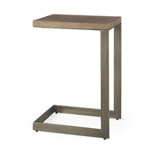 Load image into Gallery viewer, Solid And Manufactured Wood Square End Table - Brown

