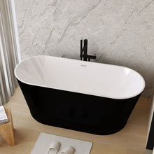 Load image into Gallery viewer, Glossy Freestanding Bathtub With Toe Tap Drain
