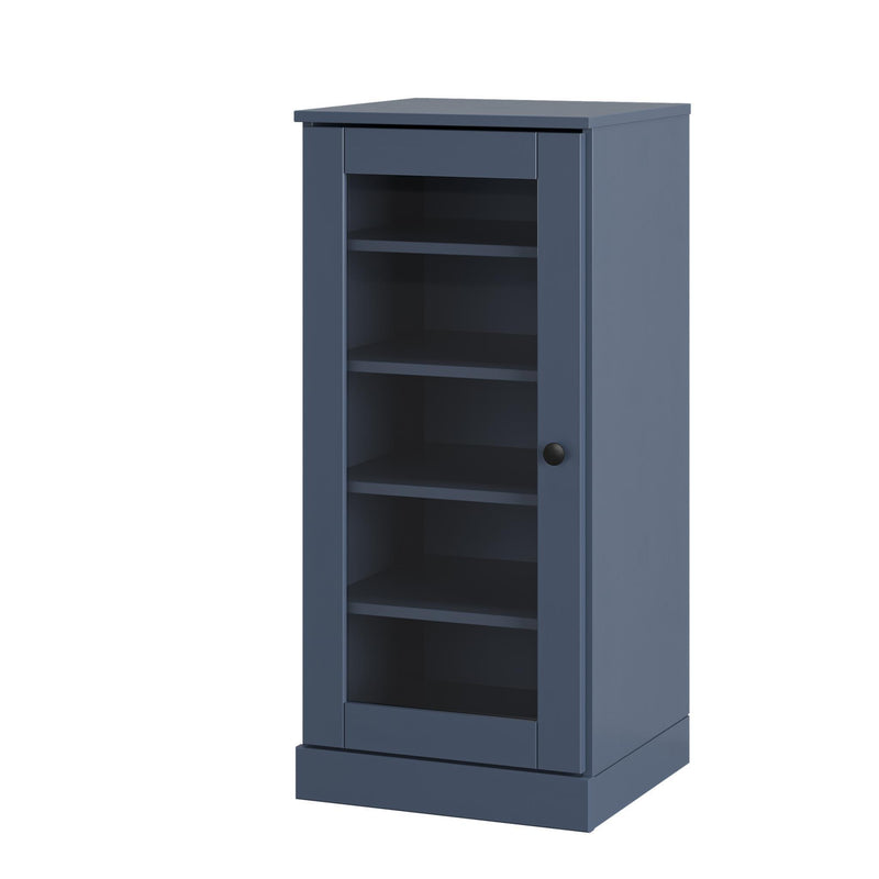 Ten Pair Solid Woodshoe Storage Cabinet (752256) - French Blue