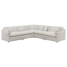 Load image into Gallery viewer, Greeley - 5 Piece Upholstered Modular Sectional Sofa - Ivory

