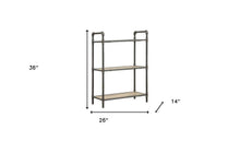 Load image into Gallery viewer, Antique Sandy Three Tier Standard Bookcase - Oak / Sand / Gray
