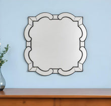 Load image into Gallery viewer, 32" Scalloped Glass Framed Accent Mirror - Clear

