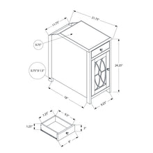 Load image into Gallery viewer, Accent Side Table, Storage Drawer, Traditional - Taupe
