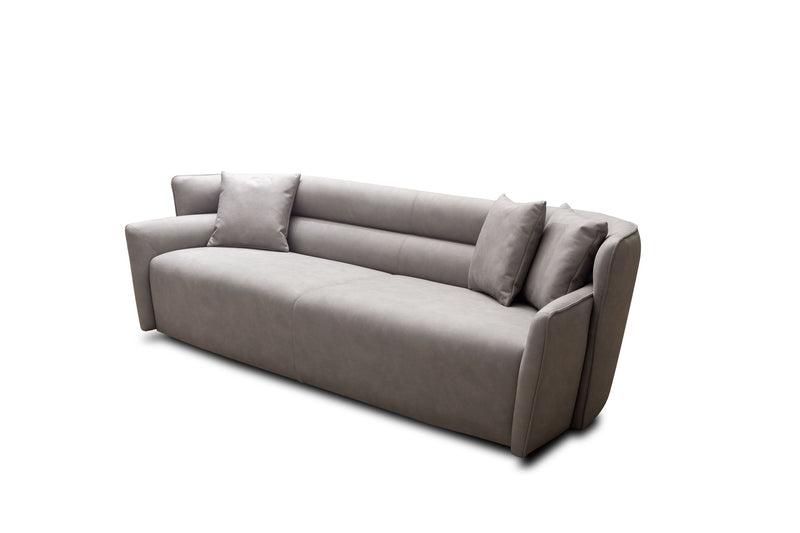 Nubuck Leather Sofa - Gray