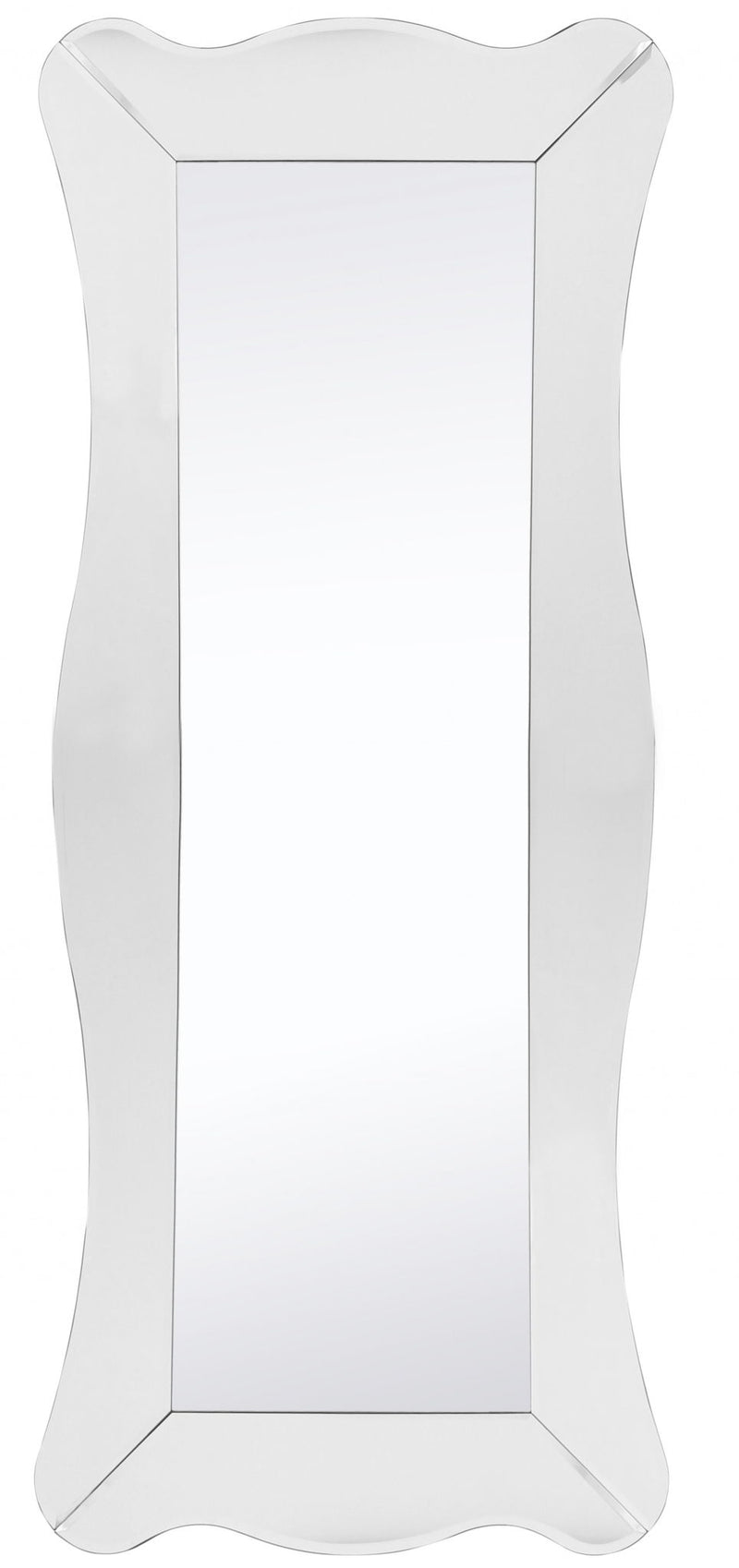 65" Novelty Glass Framed Full Length Hanging Mirror - Clear