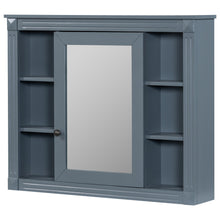 Load image into Gallery viewer, Wall Mounted Bathroom Storage Cabinet With Mirror, Cabinet With 6 Open Shelves And Adjustable Interior
