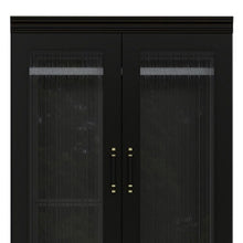 Load image into Gallery viewer, 71" Wood Two Door Two Drawer Combo Dresser - Black
